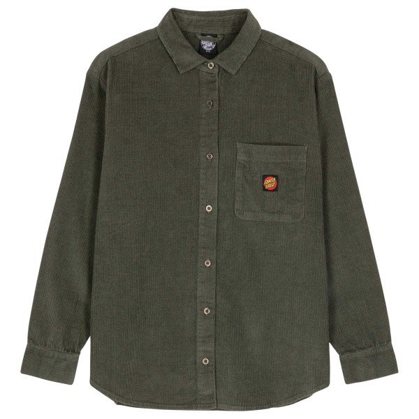 Женская классическая лейбловая рубашка с длинным рукавом - рубашка Santa Cruz, Dark Moss
Женская классическая лейбловая рубашка с длинным рукавом - рубашка Santa Cruz, Dark Moss