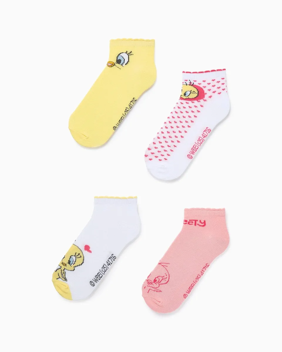 Набор из 4 вязаных носков для девочки с изображением Твити Zippy, желтый
Набор из 4 вязаных носков для девочки с изображением Твити Zippy, желтый