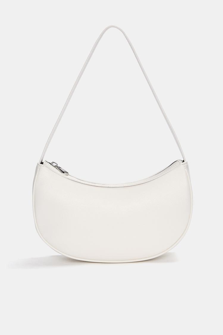 Сумка через плечо в форме полумесяца Pull And Bear, белый
Сумка через плечо в форме полумесяца Pull And Bear, белый