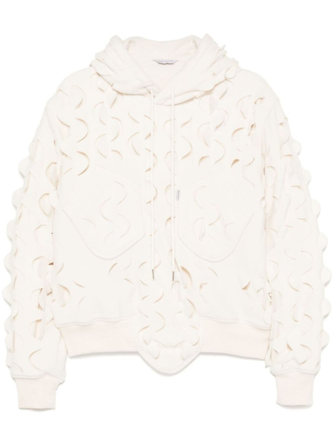 Толстовка с капюшоном из флиса с лазерной насечкой JUNTAE KIM, серый
Толстовка с капюшоном из флиса с лазерной насечкой JUNTAE KIM, серый