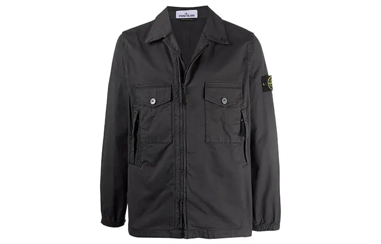Куртка мужская Stone Island с карманами, серый 
Куртка мужская Stone Island с карманами, серый