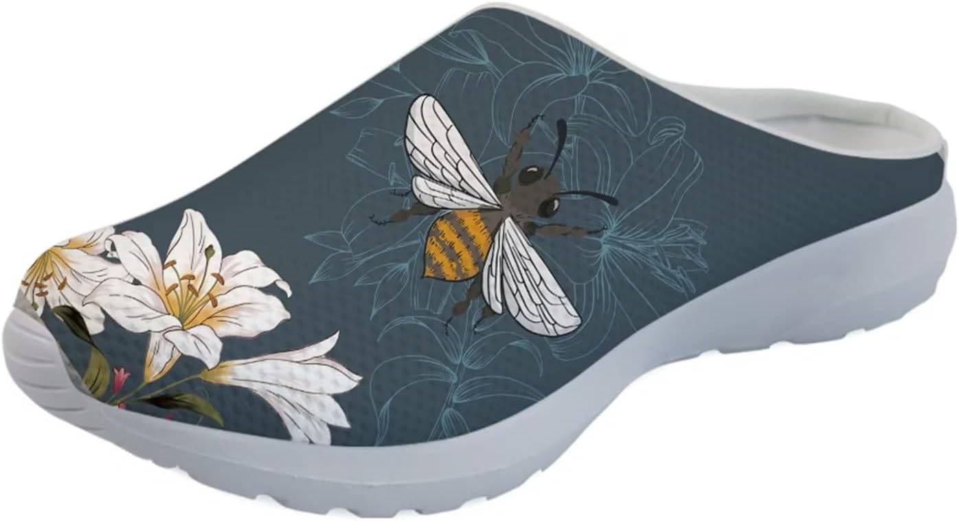 Женские слипоны-мюли Forchrinse Black Bat Cobweb, мужские садовые сабо, сетчатые прогулочные туфли для повседневной носки, работы и спортзала, Bee Hibiscus
Женские слипоны-мюли Forchrinse Black Bat Cobweb, мужские садовые сабо, сетчатые прогулочные туфли для повседневной носки, работы и спортзала, Bee Hibiscus