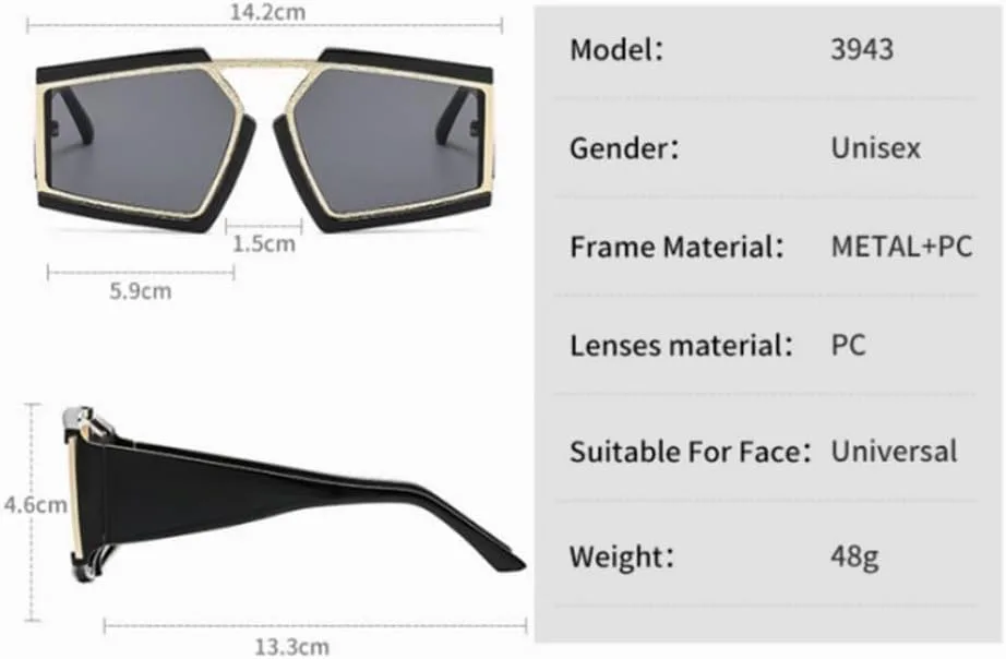 Новые солнцезащитные очки неправильной формы 2025 года для женщин и мужчин, винтажные солнцезащитные очки с защитой от УФ-излучения UV400 DSXLY, Black Gold Grey
Новые солнцезащитные очки неправильной формы 2025 года для женщин и мужчин, винтажные солнцезащитные очки с защитой от УФ-излучения UV400 DSXLY, Black Gold Grey