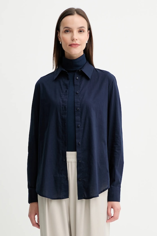 Хлопковая рубашка United Colors Of Benetton, темно-синий
Хлопковая рубашка United Colors Of Benetton, темно-синий