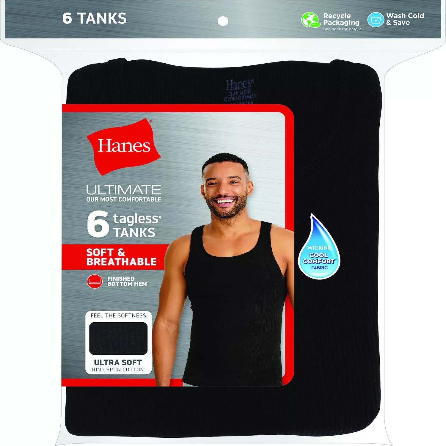 Набор из 6 мужских окрашенных футболок Hanes Ultimate
Набор из 6 мужских окрашенных футболок Hanes Ultimate