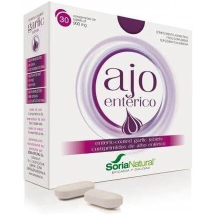Энтеросолюбильная чеснок 30 таблеток Soria Natural
Энтеросолюбильная чеснок 30 таблеток Soria Natural
