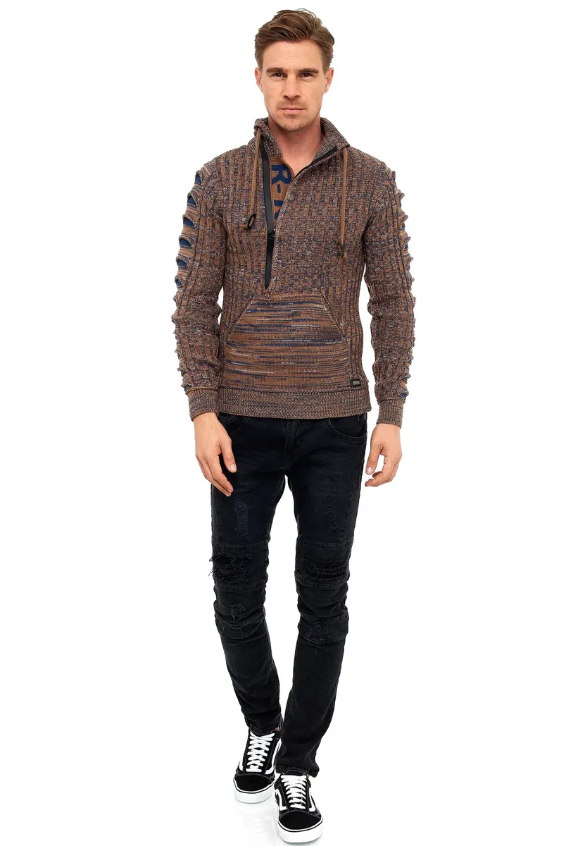 Вязаный свитер Rusty Neal со стильным вырезом, черный
Вязаный свитер Rusty Neal со стильным вырезом, черный