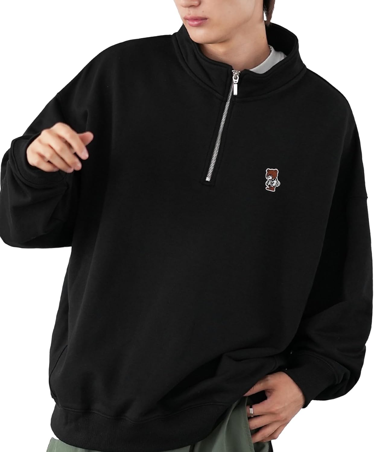 Мужская толстовка Inprobe 70220 (SIDEWAY STANCE) с вышивкой, флисовая, на молнии до середины груди Improves, черный
Мужская толстовка Inprobe 70220 (SIDEWAY STANCE) с вышивкой, флисовая, на молнии до середины груди Improves, черный