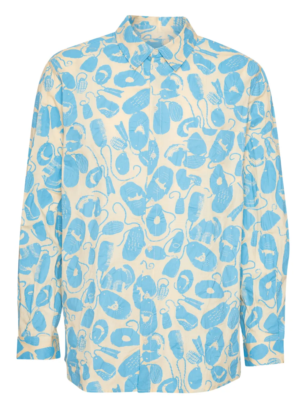 Рубашка с принтом Henrik Vibskov, нейтральный
Рубашка с принтом Henrik Vibskov, нейтральный