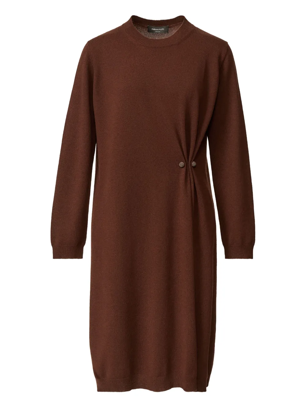 Платье с драпировкой и пуговицами Fabiana Filippi, коричневый
Платье с драпировкой и пуговицами Fabiana Filippi, коричневый