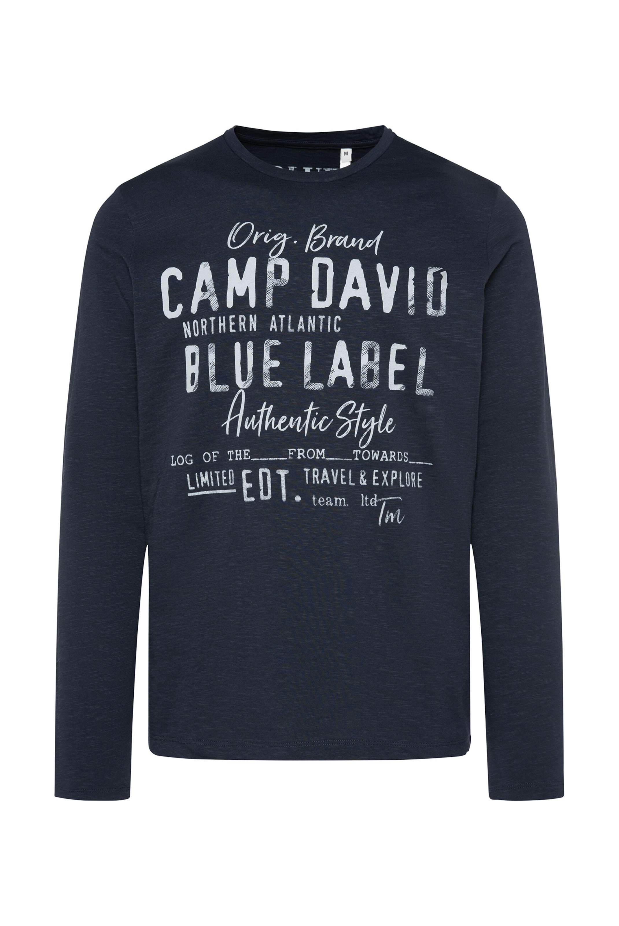 CAMP DAVID Лонгслив в синем цвете
CAMP DAVID Лонгслив в синем цвете