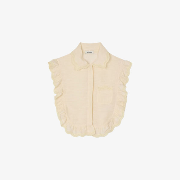 Рубашка без рукавов Sandro с кружевной отделкой из смесового льна, мультиколор
Рубашка без рукавов Sandro с кружевной отделкой из смесового льна, мультиколор