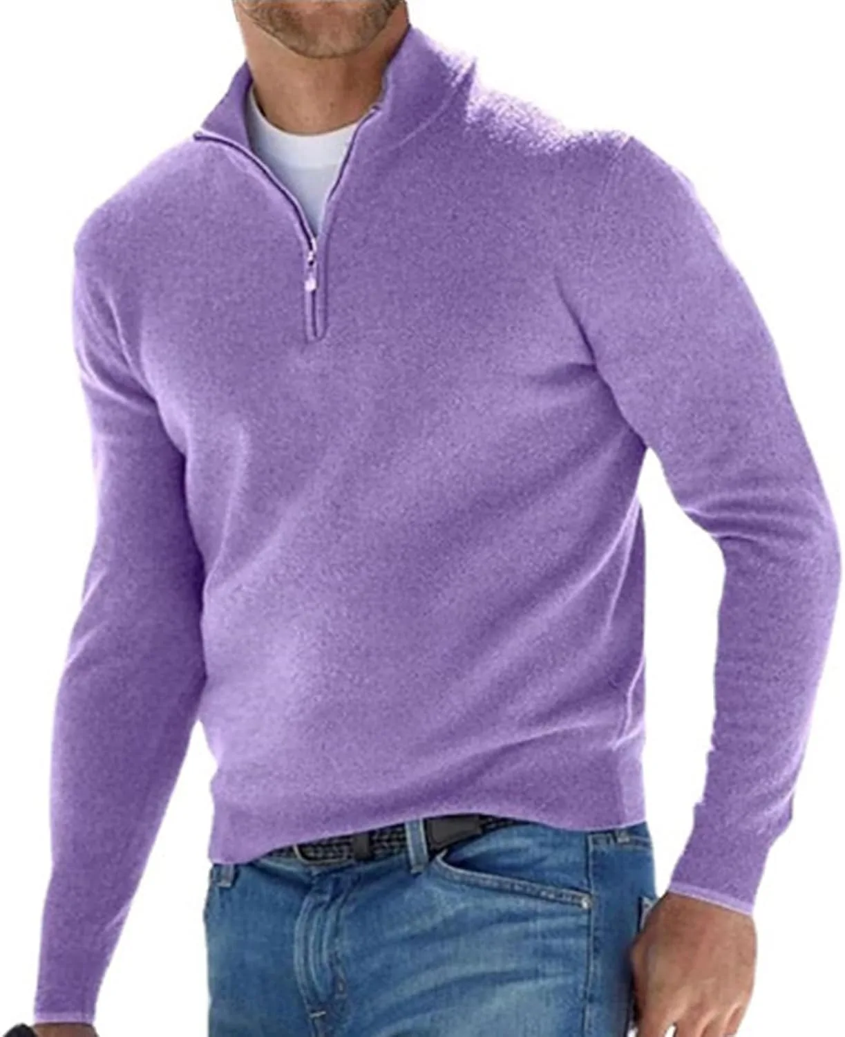 Мужской половинный свитер с длинным рукавом Slim Fit RSZGSWS
Мужской половинный свитер с длинным рукавом Slim Fit RSZGSWS