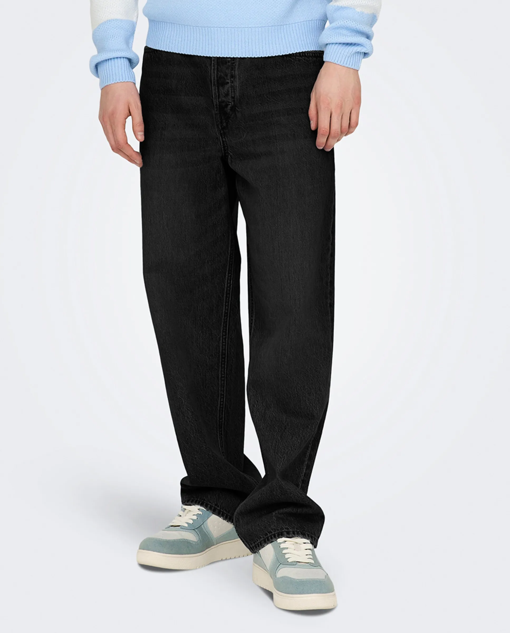 Мужские джинсы свободного кроя Only & Sons, черный
Мужские джинсы свободного кроя Only & Sons, черный