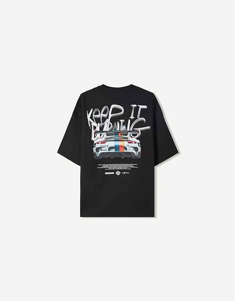 Футболка Bershka с коротким рукавом и принтом черного цвета
Футболка Bershka с коротким рукавом и принтом черного цвета