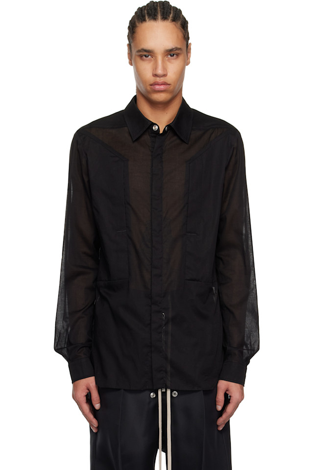Голливудская рубашка с карманом-туман Rick Owens, черный
Голливудская рубашка с карманом-туман Rick Owens, черный