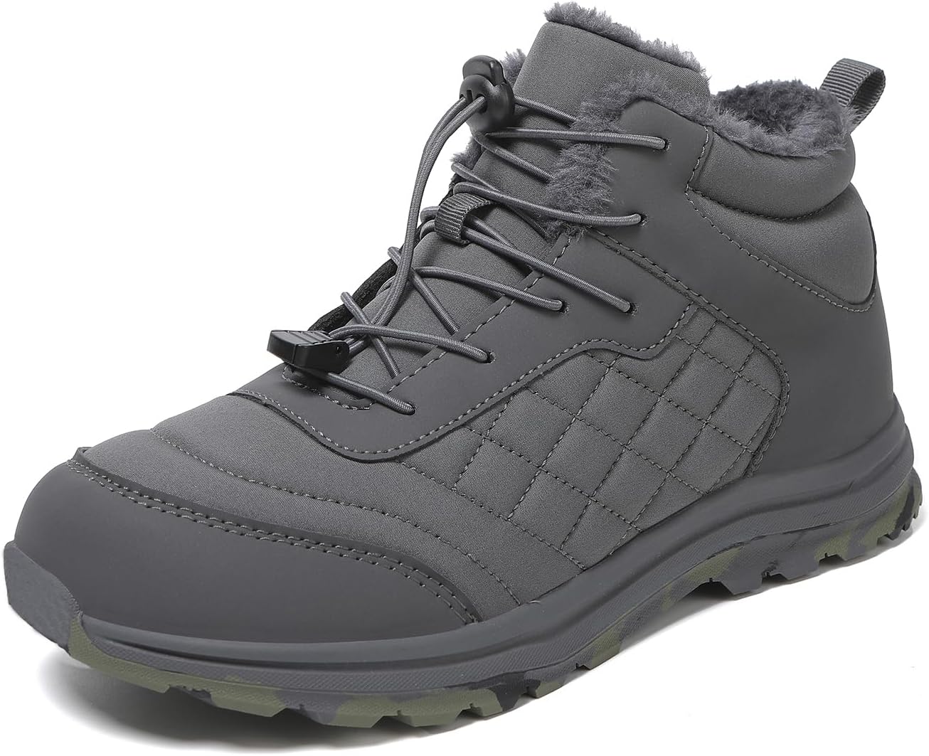 Ботинки RUMPRA для мужчин и женщин- зимние водонепроницаемые теплые обувь с широким носком, С флисовой подкладкой для походов и ежедневного использования, серый
Ботинки RUMPRA для мужчин и женщин- зимние водонепроницаемые теплые обувь с широким носком, С флисовой подкладкой для походов и ежедневного использования, серый
