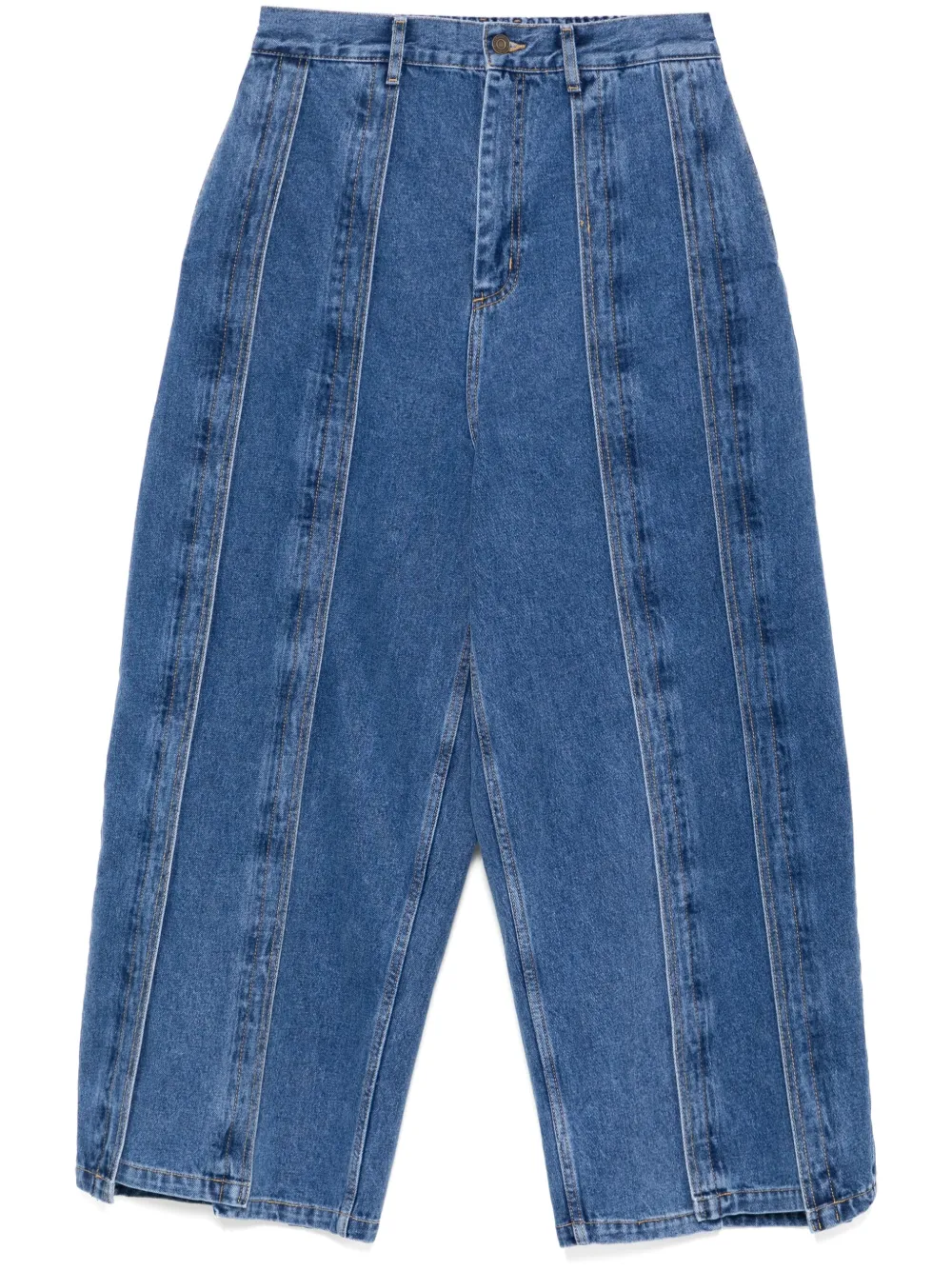 Асимметричные вертикальные джинсы SONGZIO, синий 
Асимметричные вертикальные джинсы SONGZIO, синий