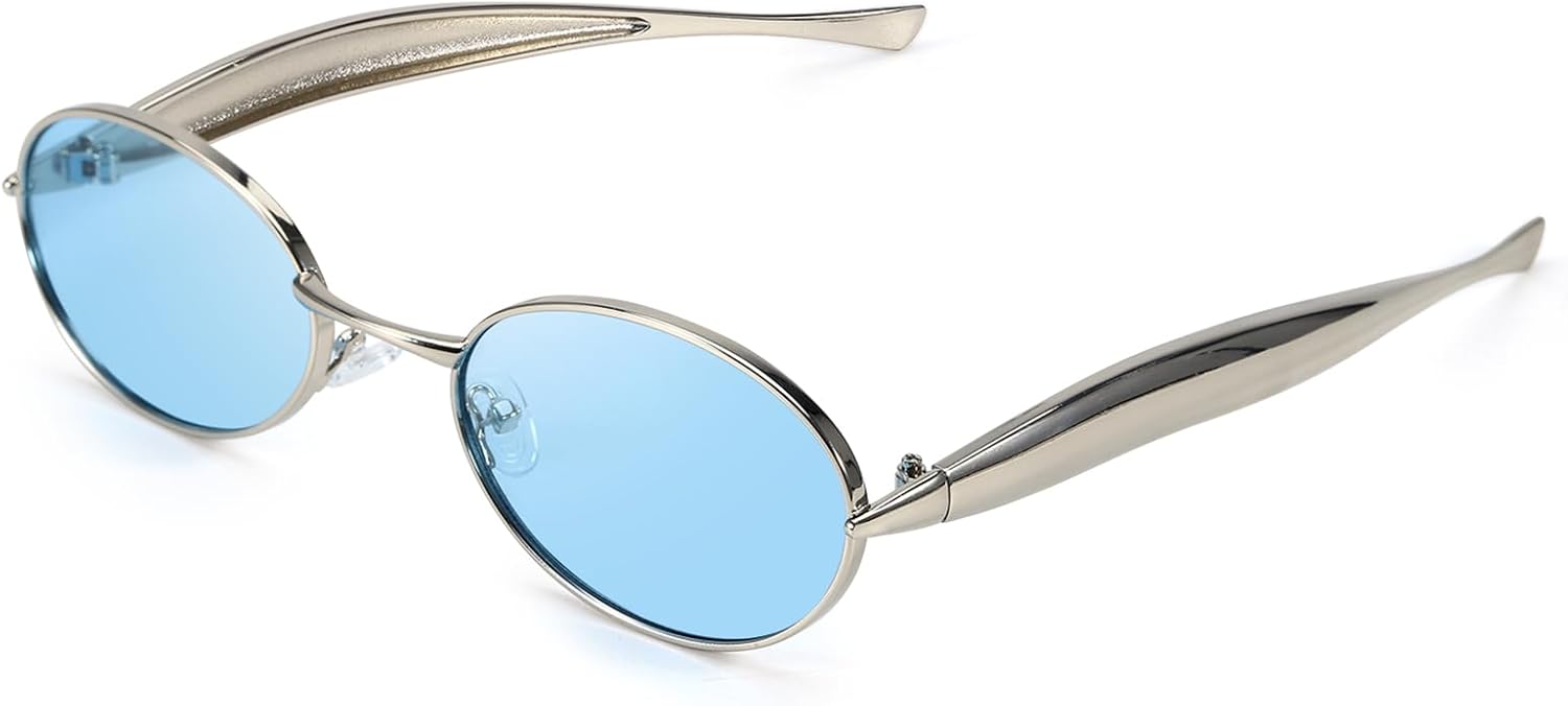 Солнцезащитные очки SODQW Retro Oval для женщин, винтажные круглые солнцезащитные очки с золотистыми металлическими дужками, защита UV400, цвет 2025 мм, A07- Silver/Blue
Солнцезащитные очки SODQW Retro Oval для женщин, винтажные круглые солнцезащитные очки с золотистыми металлическими дужками, защита UV400, цвет 2025 мм, A07- Silver/Blue