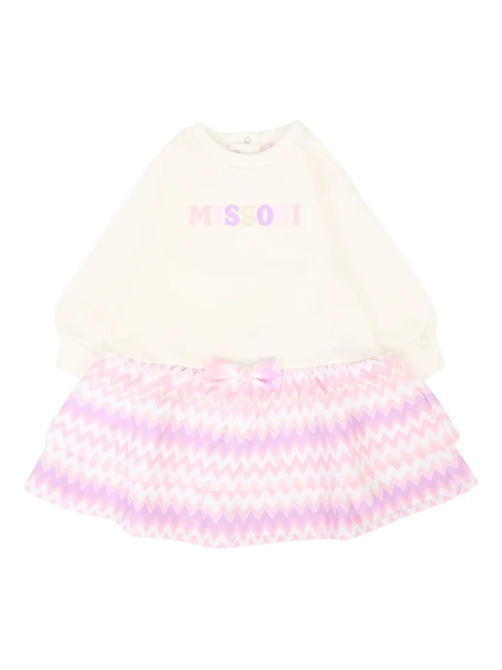 Платье с длинными рукавами и узором зигзаг Missoni Kids, желтый
Платье с длинными рукавами и узором зигзаг Missoni Kids, желтый