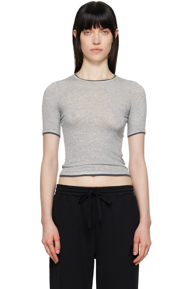 Футболка с контрастной окантовкой Open Yy, серый
Футболка с контрастной окантовкой Open Yy, серый