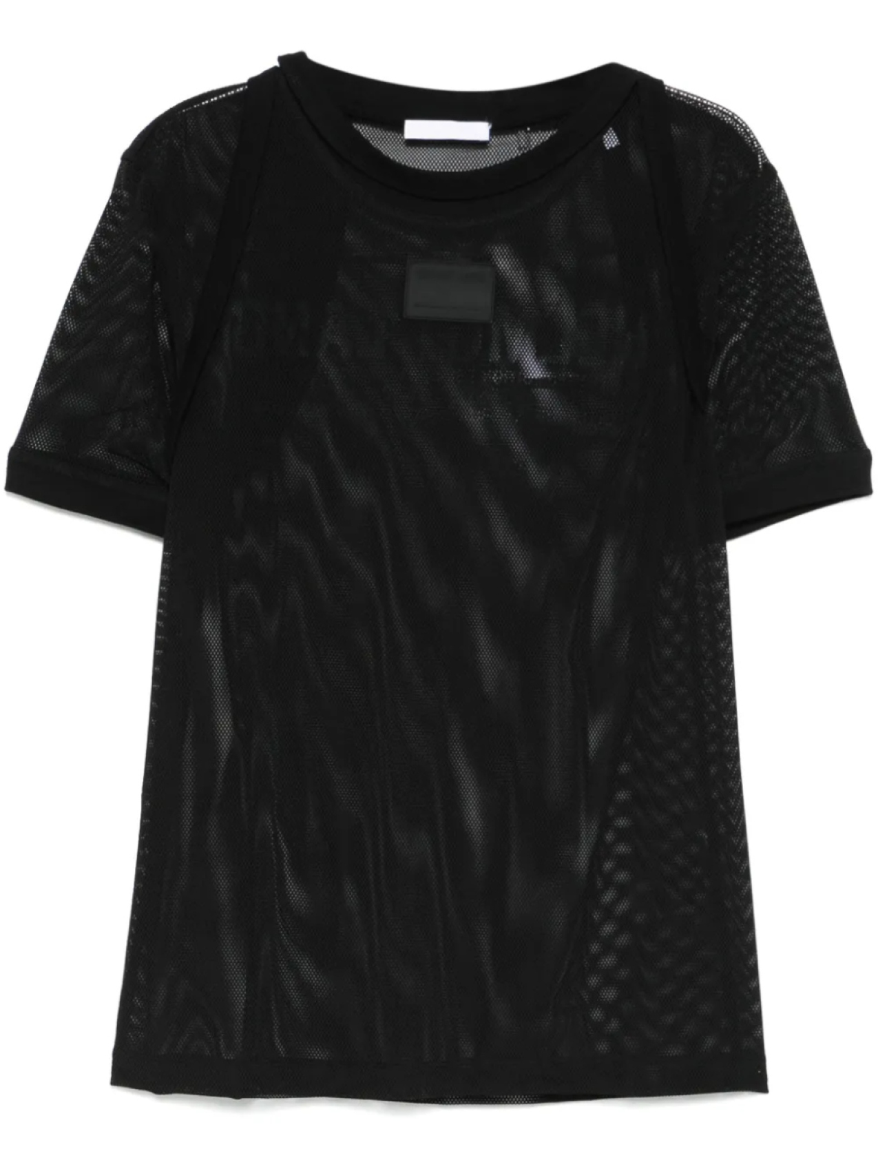 Футболка с нашивкой-логотипом Helmut Lang из сетки, черный
Футболка с нашивкой-логотипом Helmut Lang из сетки, черный