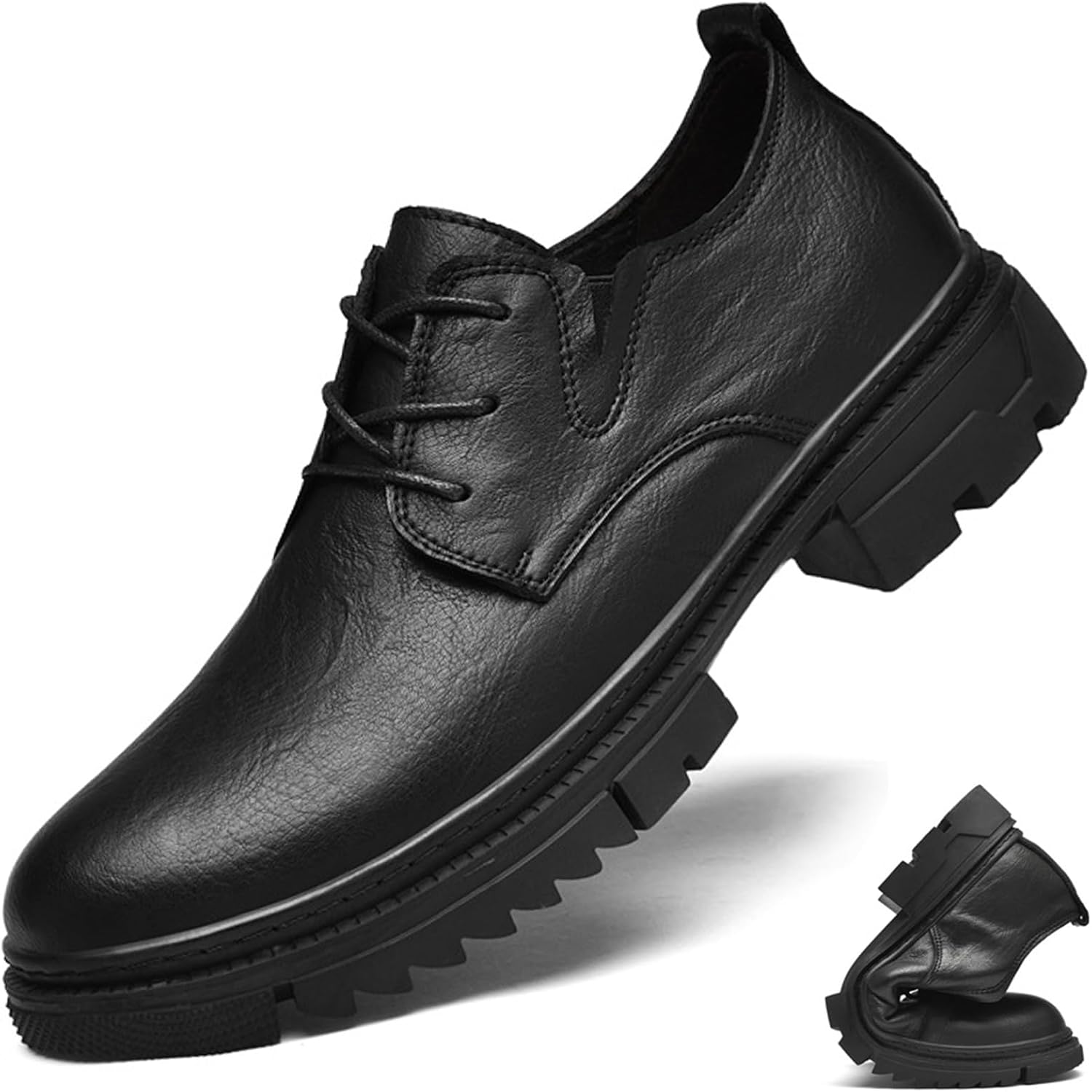 Мужские классические туфли-оксфорды на шнуровке из натуральной кожи, платформенные, винтажные, с круглым носком, противоскользящие, для работы и официальных мероприятий, деловые туфли с крыльями, кожаная обувь для офиса Devileyeze, черный
Мужские классические туфли-оксфорды на шнуровке из натуральной кожи, платформенные, винтажные, с круглым носком, противоскользящие, для работы и официальных мероприятий, деловые туфли с крыльями, кожаная обувь для офиса Devileyeze, черный