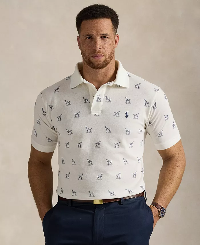 Мужская поло с сетчатой тканью и принтом собаки Big & Tall Polo Ralph Lauren, белый
Мужская поло с сетчатой тканью и принтом собаки Big & Tall Polo Ralph Lauren, белый