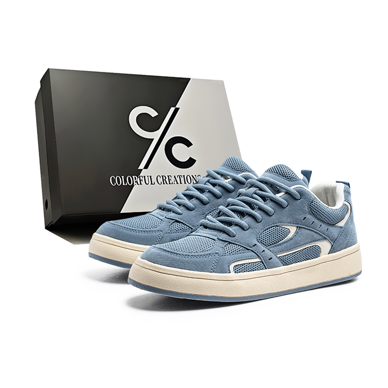 Нескользящие, износостойкие, дышащие, увеличивающие рост низкие мужские кроссовки для скейтбординга Colorful Creations, Haze Blue
Нескользящие, износостойкие, дышащие, увеличивающие рост низкие мужские кроссовки для скейтбординга Colorful Creations, Haze Blue