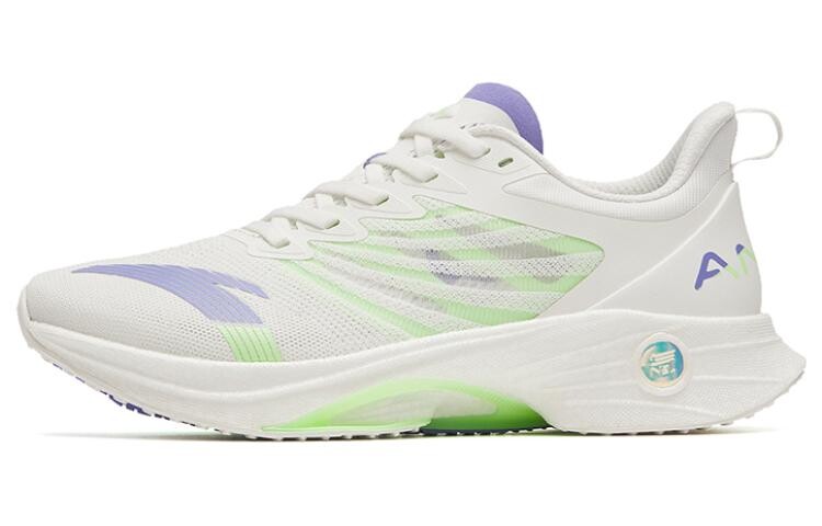 Кроссовки женские MACH 3.0 с низким верхом, белые/фиолетовые/зеленые Anta 
Кроссовки женские MACH 3.0 с низким верхом, белые/фиолетовые/зеленые Anta