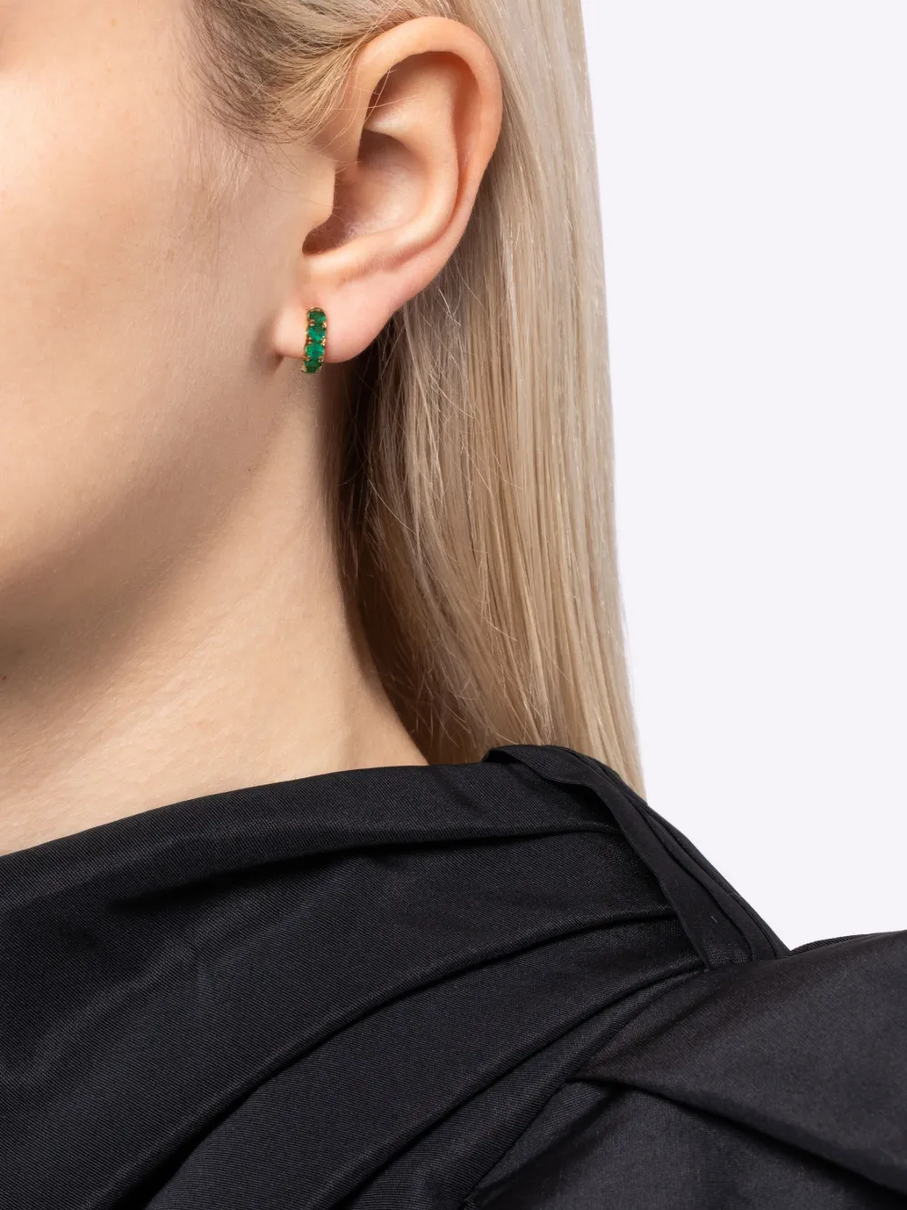 Серьги-кольца из желтого золота с изумрудами Spinelli Kilcollin, зеленый
Серьги-кольца из желтого золота с изумрудами Spinelli Kilcollin, зеленый