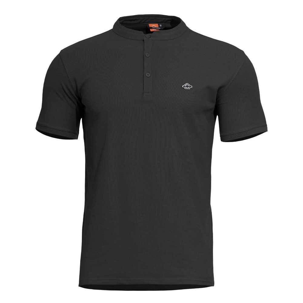 Поло Pentagon Levantes Henley, черный 
Поло Pentagon Levantes Henley, черный