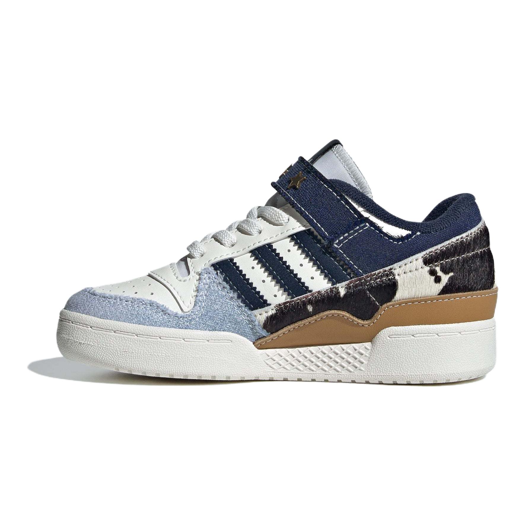 Детские кроссовки для скейтбординга FORUM с низким верхом, устойчивые к истиранию Adidas Originals, синий/белый/черный 
Детские кроссовки для скейтбординга FORUM с низким верхом, устойчивые к истиранию Adidas Originals, синий/белый/черный