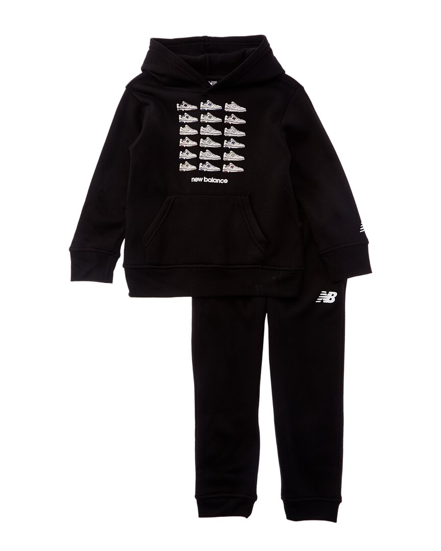 Комплект New Balance из 2 предметов: флисовая толстовка и спортивные штаны, черный
Комплект New Balance из 2 предметов: флисовая толстовка и спортивные штаны, черный