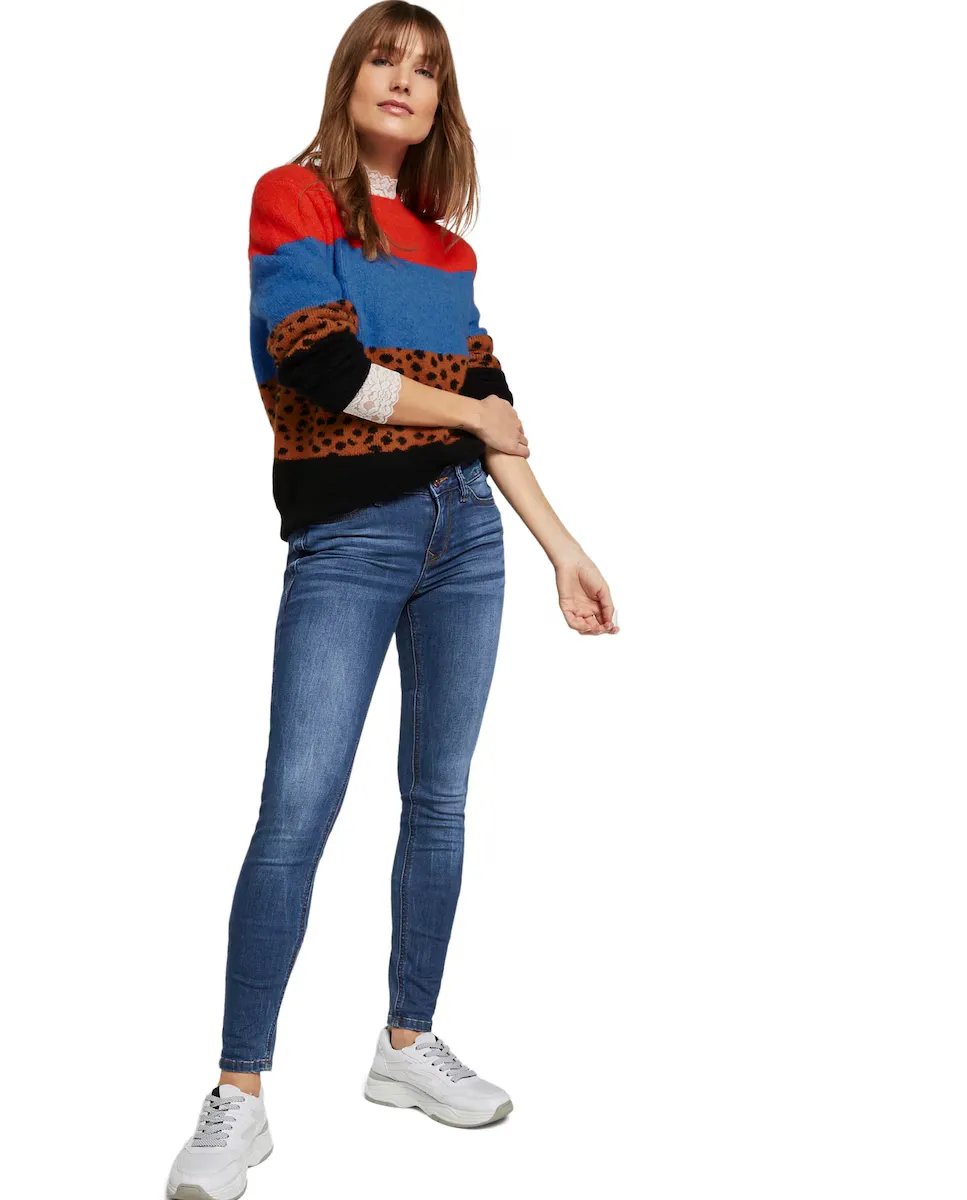 Женские джинсы-скинни Jona средней посадки с эффектом потертости Tom Tailor, синий
Женские джинсы-скинни Jona средней посадки с эффектом потертости Tom Tailor, синий