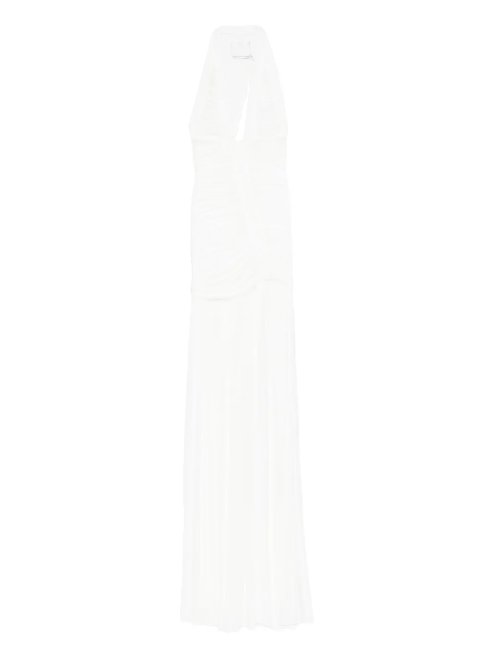 Платье макси с плиссировкой и V-образным вырезом Christopher Esber, белый
Платье макси с плиссировкой и V-образным вырезом Christopher Esber, белый