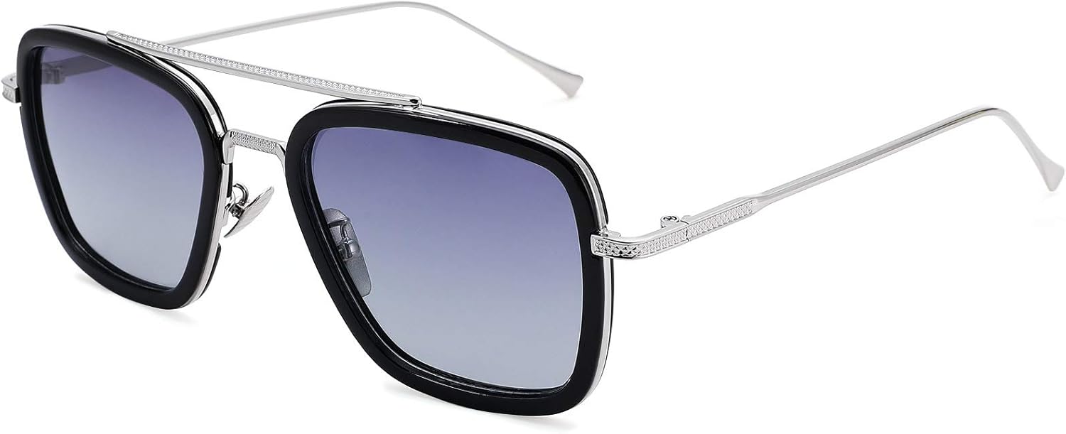 Поляризованные солнцезащитные очки Тони Старка для мужчин и женщин, винтажные авиаторы в квадратной металлической оправе, очки Железного человека Эдит NULOOQ, B2* Tony Stark Same Color
Поляризованные солнцезащитные очки Тони Старка для мужчин и женщин, винтажные авиаторы в квадратной металлической оправе, очки Железного человека Эдит NULOOQ, B2* Tony Stark Same Color