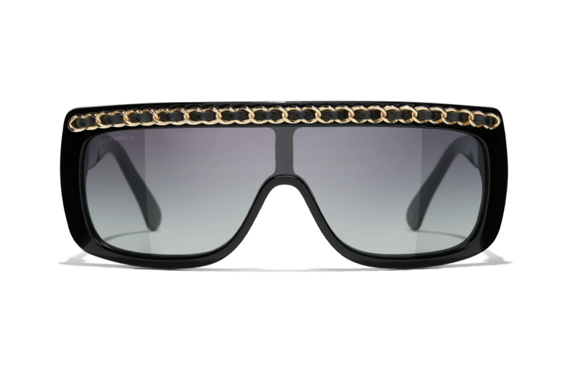 CHANEL Ацетатные кожаные солнцезащитные очки неправильной формы унисекс black
CHANEL Ацетатные кожаные солнцезащитные очки неправильной формы унисекс black