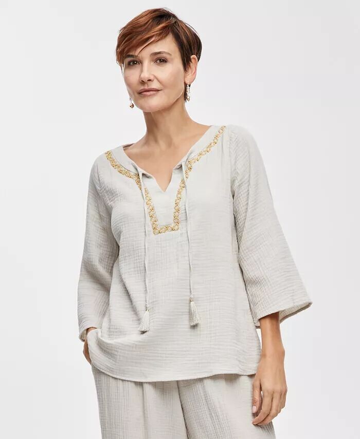 JM Collection Plus Size Mirella, кимоно-топ с декоративным воротником, созданный для Macy's, коричневый/бежевый
JM Collection Plus Size Mirella, кимоно-топ с декоративным воротником, созданный для Macy's, коричневый/бежевый