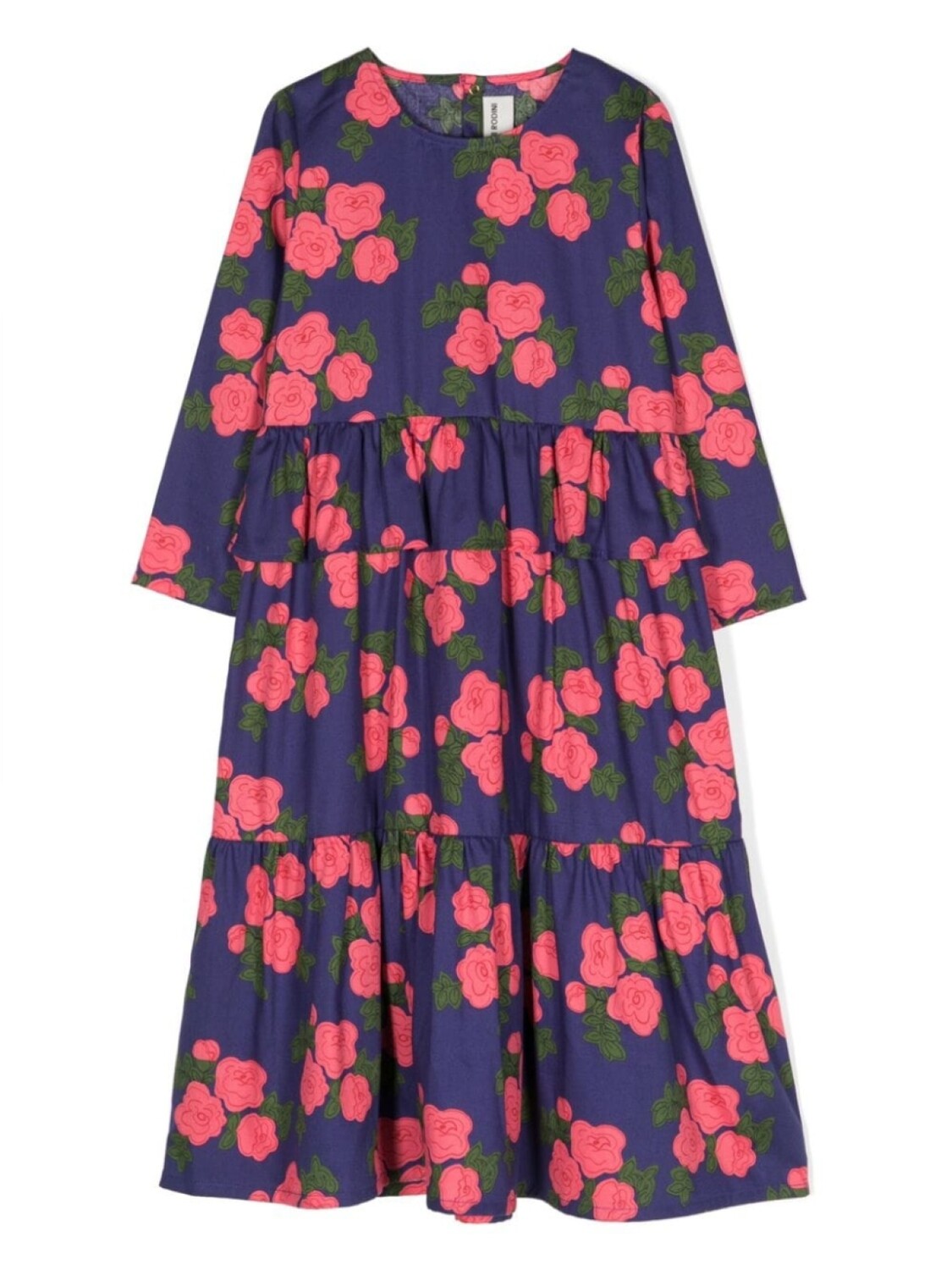 Mini Rodini платье из органического хлопка с цветочным принтом, синий
Mini Rodini платье из органического хлопка с цветочным принтом, синий