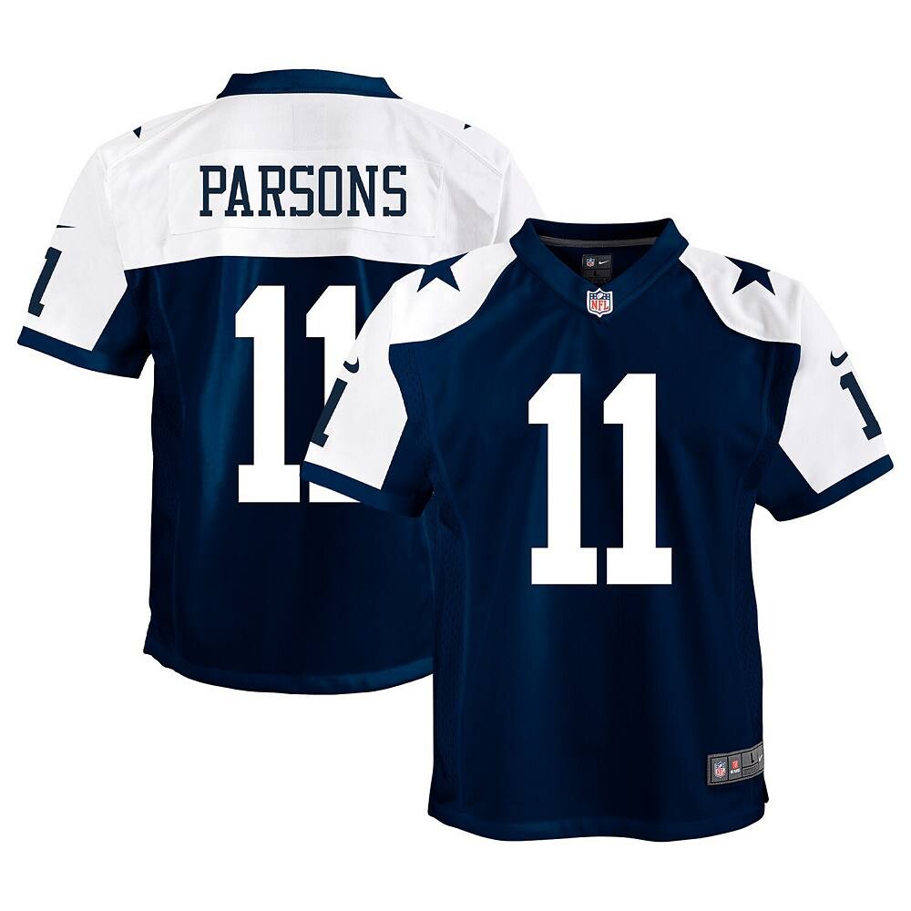 Молодежная майка Nike Micah Parsons Navy Dallas Cowboys Alternate Game, цвет Cow Navy
Молодежная майка Nike Micah Parsons Navy Dallas Cowboys Alternate Game, цвет Cow Navy