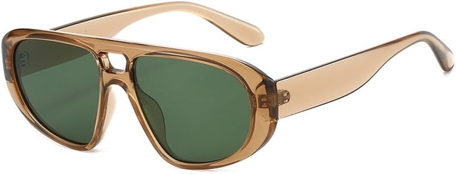 Ретро-солнцезащитные очки-пилот с двойной перемычкой для женщин, защита от УФ-излучения UV400, модные красные и синие, трендовые панк-солнцезащитные очки для мужчин SKFGNX, Tea Dark Green
Ретро-солнцезащитные очки-пилот с двойной перемычкой для женщин, защита от УФ-излучения UV400, модные красные и синие, трендовые панк-солнцезащитные очки для мужчин SKFGNX, Tea Dark Green