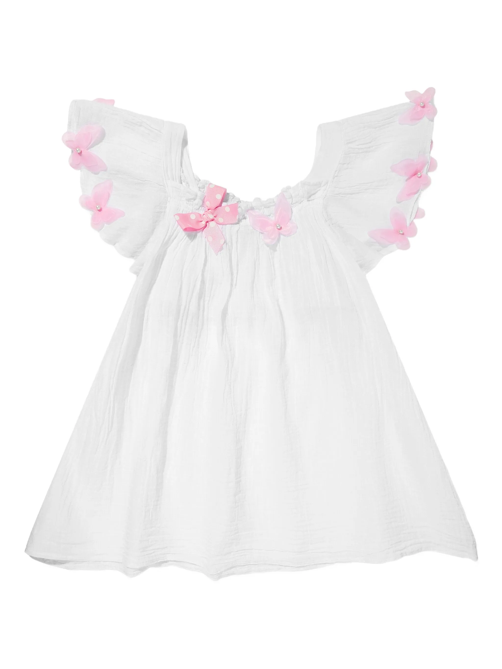 Платье с бантом Seliniaction Kids, белый
Платье с бантом Seliniaction Kids, белый