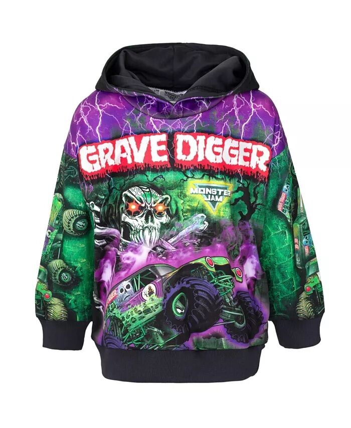Флисовый пуловер с капюшоном для мальчиков для малышей Grave Digger El Toro Loco Megalodon Monster Jam, мультиколор
Флисовый пуловер с капюшоном для мальчиков для малышей Grave Digger El Toro Loco Megalodon Monster Jam, мультиколор