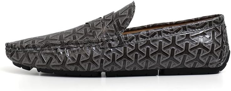 Мужские классические пенни-лоферы Santimon с геометрическим узором, слипоны-мокасины, повседневные плоские туфли, серый
Мужские классические пенни-лоферы Santimon с геометрическим узором, слипоны-мокасины, повседневные плоские туфли, серый