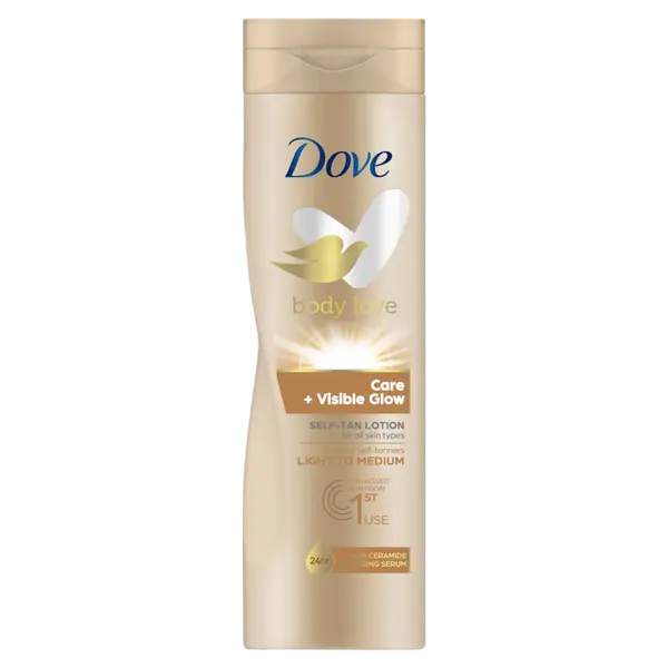 Бальзам для загара для светлой кожи средней тональности, 250 мл Dove Body love care + visible glow
Бальзам для загара для светлой кожи средней тональности, 250 мл Dove Body love care + visible glow