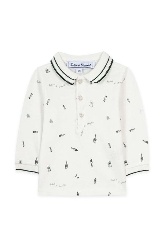 Детская хлопковая рубашка с длинным рукавом Tartine Et Chocolat, зеленый
Детская хлопковая рубашка с длинным рукавом Tartine Et Chocolat, зеленый