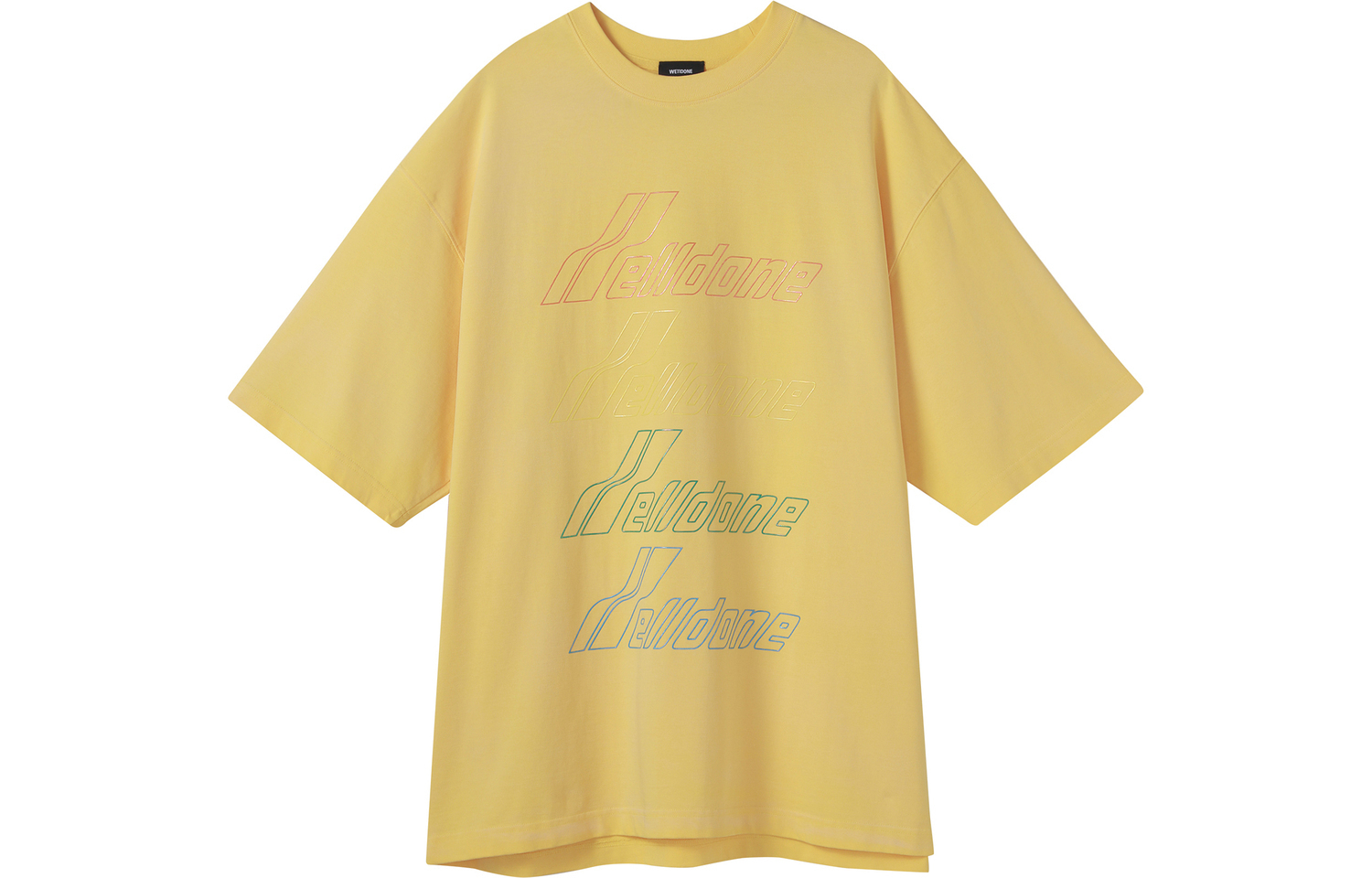 Футболка унисекс желтая WE11DONE
Футболка унисекс желтая WE11DONE