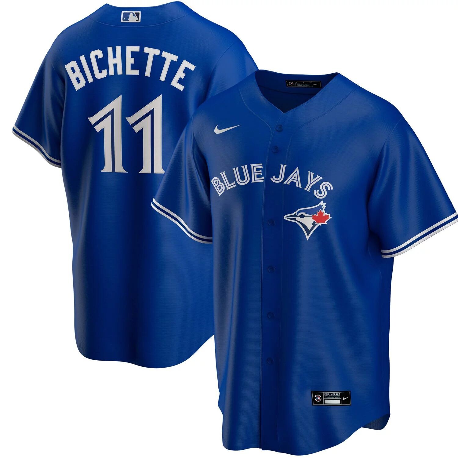 Мужская футболка Bo Bichette Royal Toronto Blue Jays с альтернативной копией имени игрока Nike
Мужская футболка Bo Bichette Royal Toronto Blue Jays с альтернативной копией имени игрока Nike