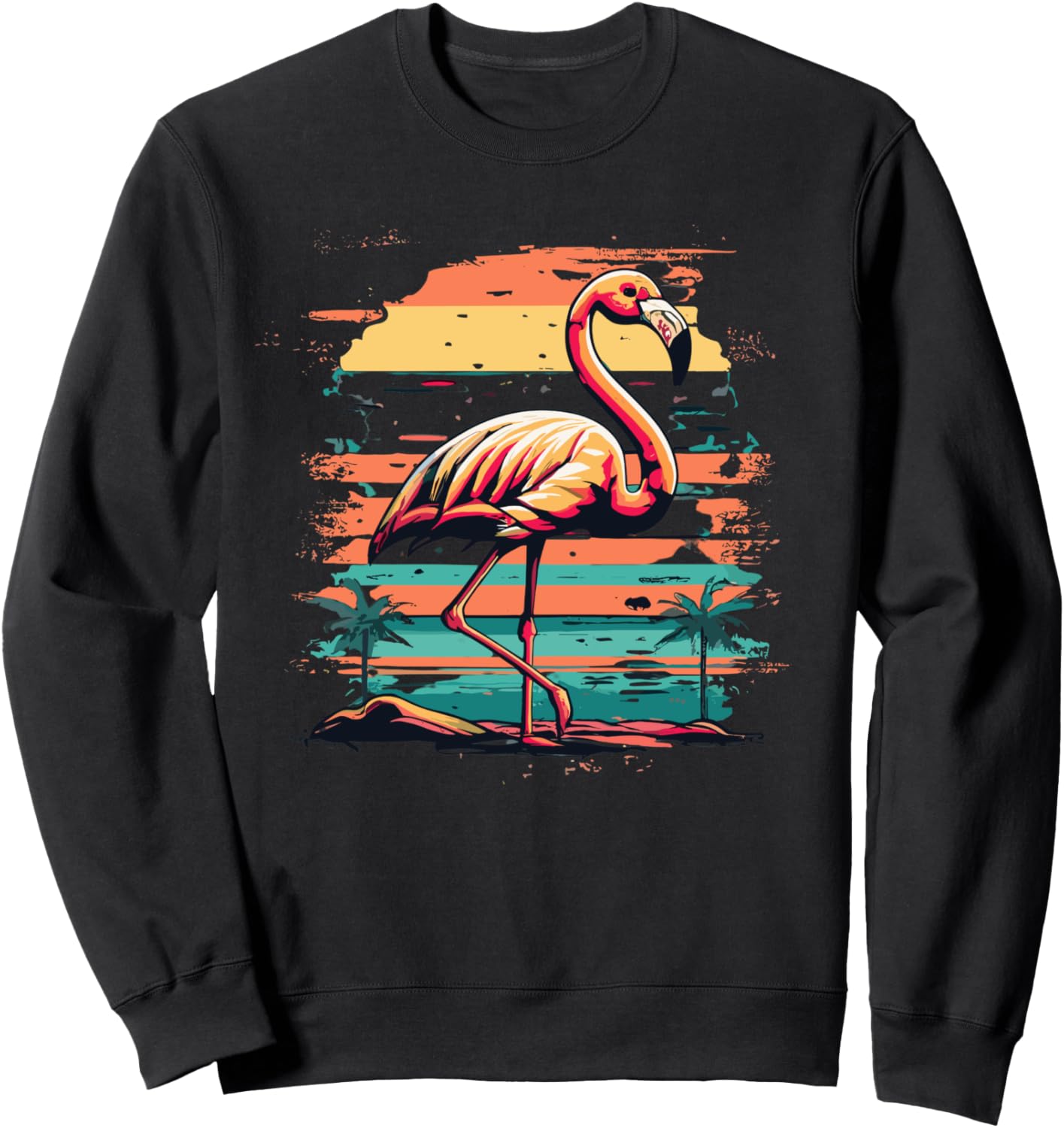 Ретро-толстовка с тропическим фламинго Flamingo Retro Sunset Co., черный
Ретро-толстовка с тропическим фламинго Flamingo Retro Sunset Co., черный